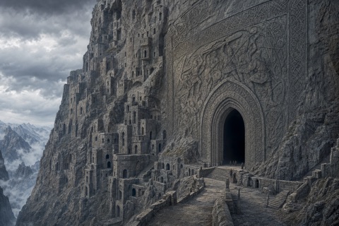 A carved mountain city from the Gallery collection